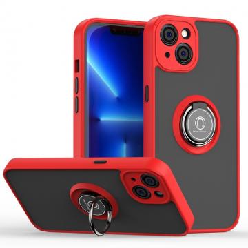 Coque TPU Mate Magnétique avec Bague Support pour Realme 9 4G / 9 Pro Plus Noir